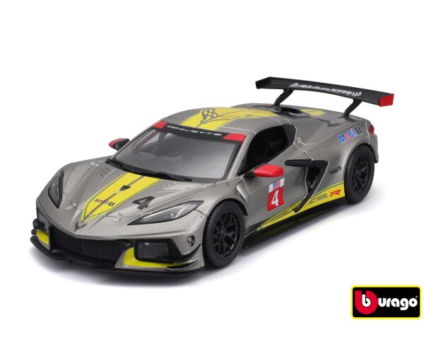 Bburago 1:24 Racing - 2020 Chevrolet Corvette - C8R #3 Yellow