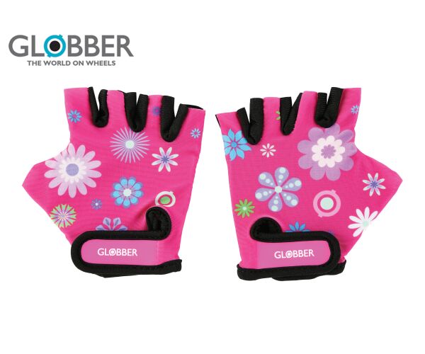 Globber Toddler dětské ochranné rukavičky XS -flowers pink