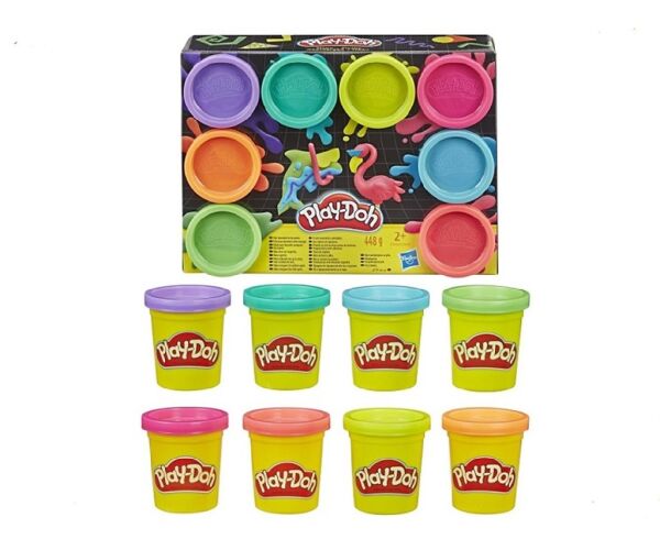 HASBRO - Play-Doh výrobek 8ks kelímků assort, 4 balení, 2 druhy