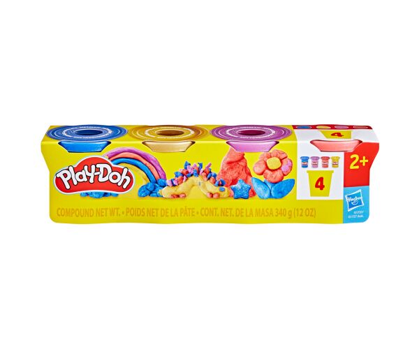 HASBRO - Play-Doh 4ks kelímků metalické barvy