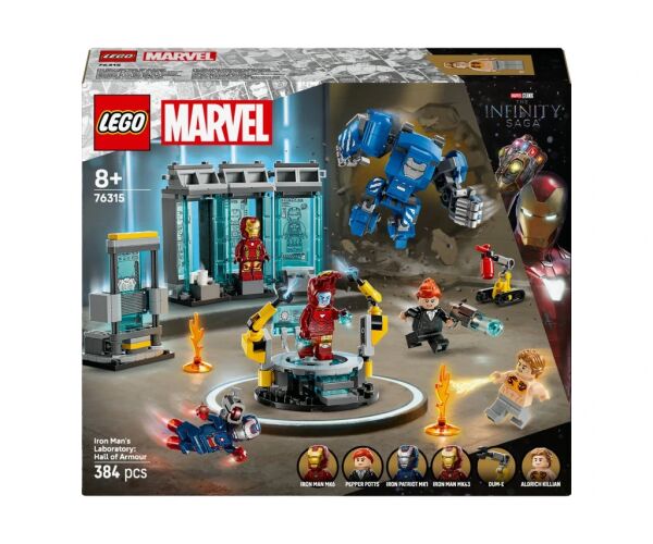 LEGO® | Marvel 76315 Iron Man a jeho laboratoř: Síň brnění