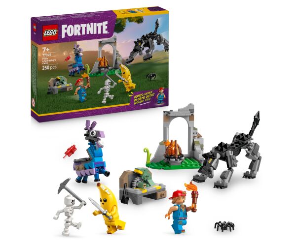 LEGO® Fortnite®  77075 Peely a Sparkplug a jejich tábořiště