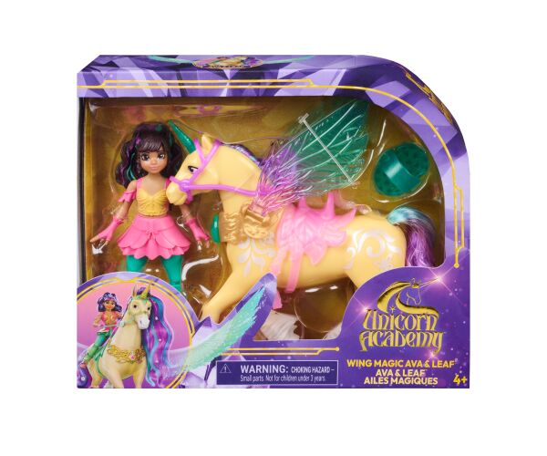 UNICORN ACADEMY KOUZELNÁ KŘÍDLA  LEAF & AVA 11CM