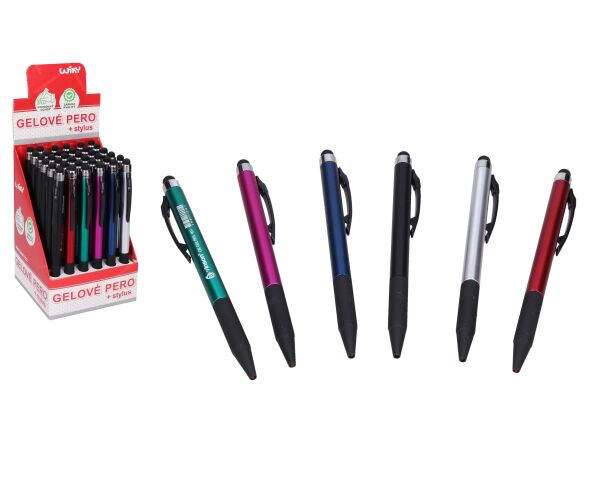 Gelové pero + stylus
