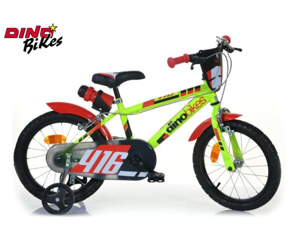 Dino bikes Dětské kolo zeleno-černé 16