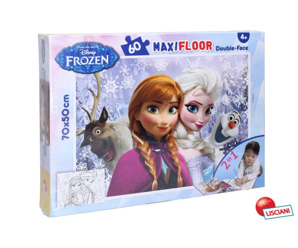 Frozen Puzzle Maxi 60 Elsa a Anna oboustranné 70x50 cm