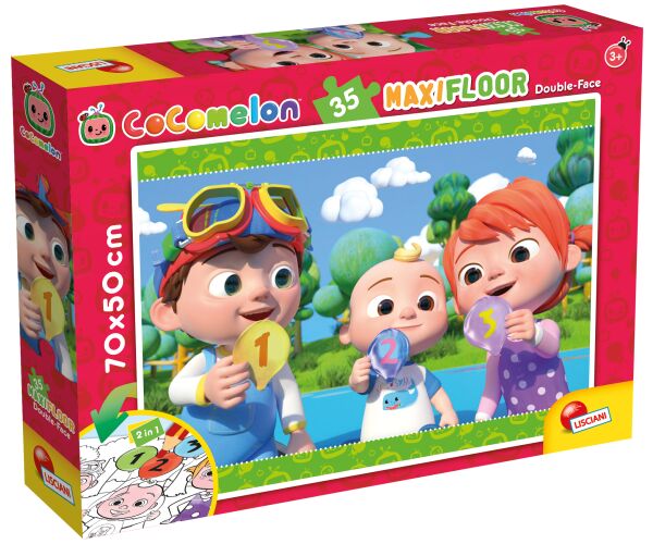 CoComelon Puzzle Maxi 35 čísla 2v1 70x50 cm