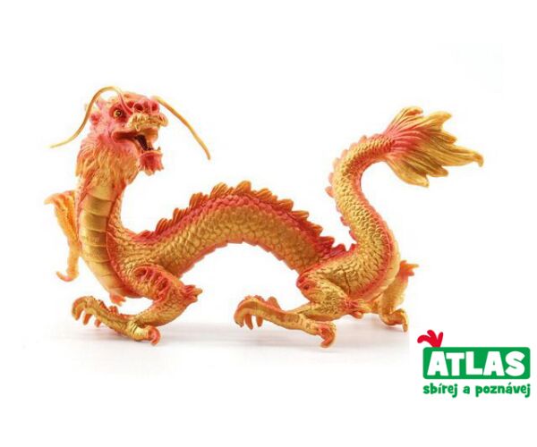 G - Figurka Drak čínský zlatý 15,5 cm