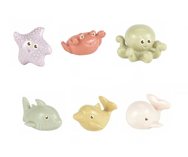 Zvířátka z oceánu eko plast set 3 ks 7 cm