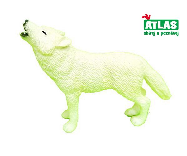 A - Figurka Vlk bílý 9 cm