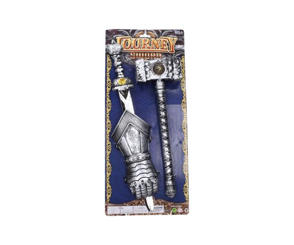 Zbraně meč a kladivo set 50 cm