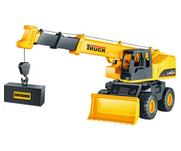 Jeřáb s efekty na setrvačník set kontejner 31 cm