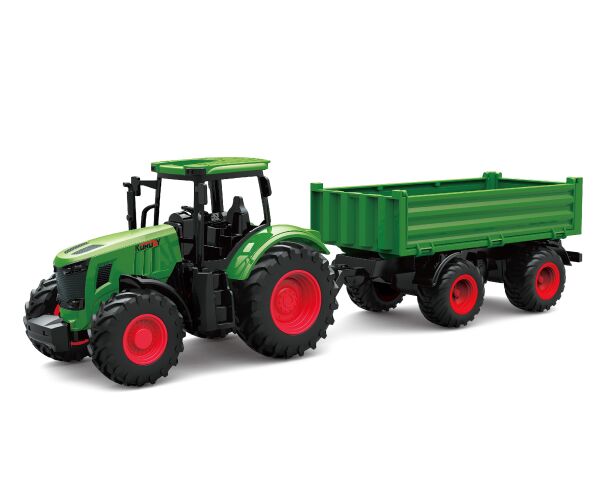 Traktor s přívěsem volná kola 42 cm