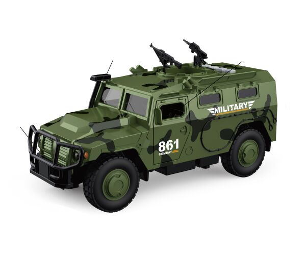 Auto vojenské s efekty 25,5 cm