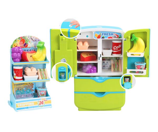 Lednička s regálem s potravinami s efekty 28cm