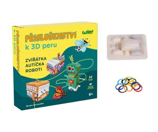 Jezdící auta pro 3D pero WIKY - český obal