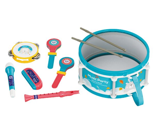 Hudební nástroje set s bubnem 28 cm