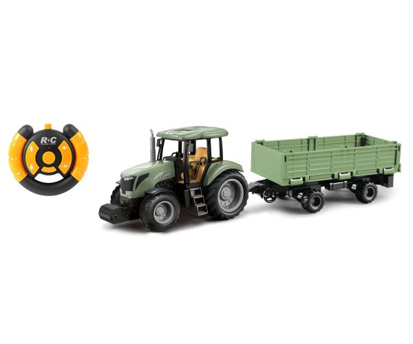Traktor s vlečkou RC na dálkové ovládání 40 cm