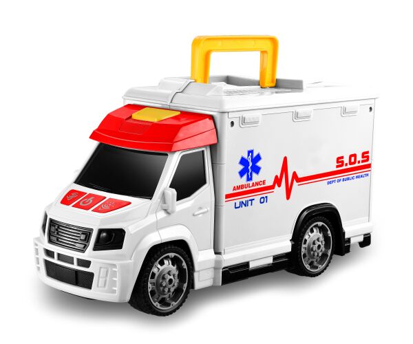 Auto sanitka s efekty garáž nemocnice 33,5 cm