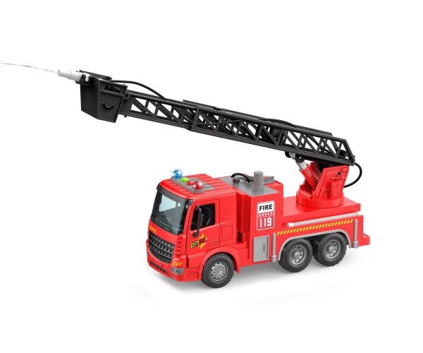 Auto hasičské stříkající s efekty 30 cm