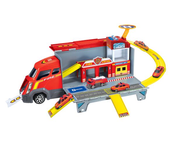 Kamion hasičská stanice rozkládací s efekty 46cm