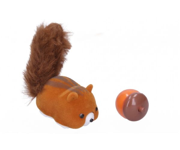 Veverka jezdící s oříškem 6 cm