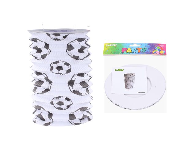 Lampion válec 15 cm - Fotbal