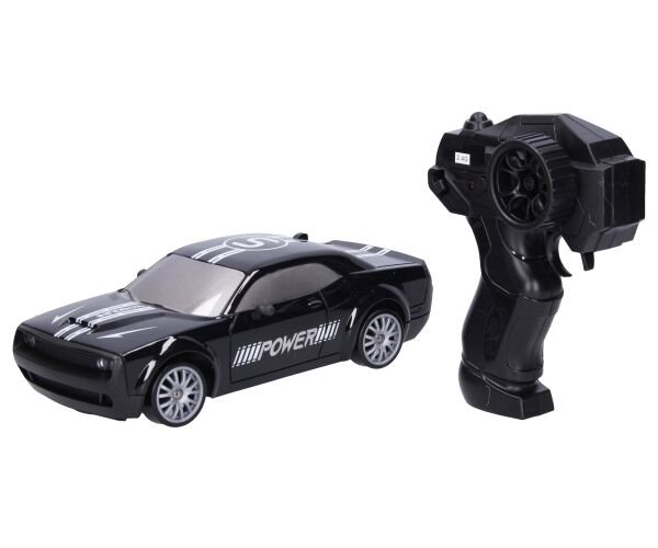 Auto driftující černé RC na dálkové ovládání 21,5 cm