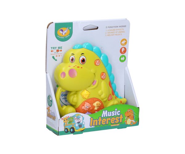 Dino hrající s efekty 14cm