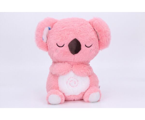 Koala plyšová dýchající růžová s efekty 27 cm