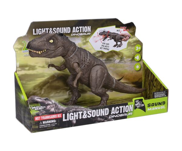 Dino dýmící s efekty 34cm