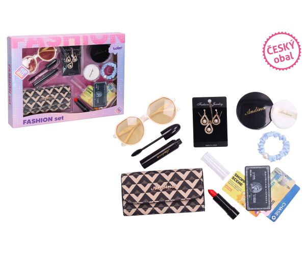 Módní set s doplňky 16 cm - český obal
