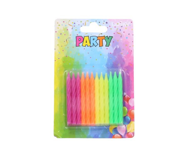 Svíčky Neon 24ks