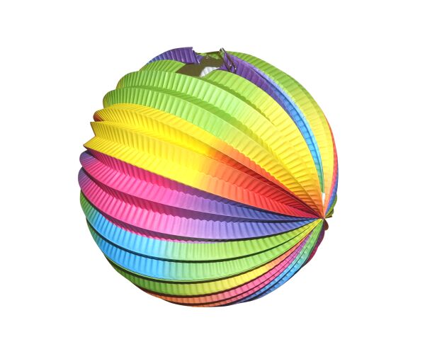 Lampion koule rainbow 25 cm
