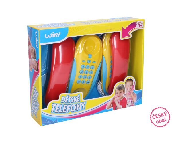 Dětské drátové telefony - Český obal