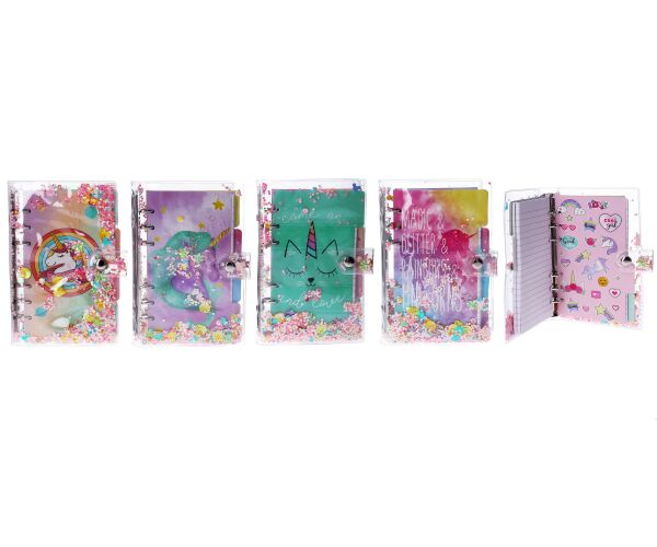 Notes 13x19,5, 80 listů jednorožec, flitry