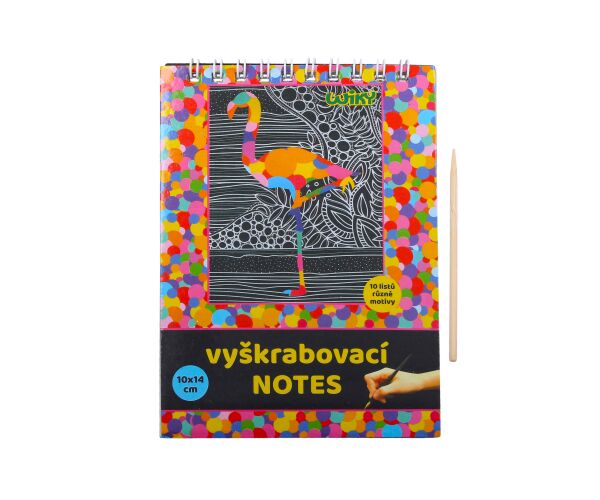Vyškrabovací notes 10x14cm / 10 listů