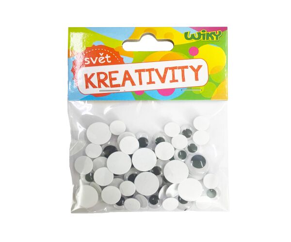 Oči pohyblivé mix velikostí, 60ks
