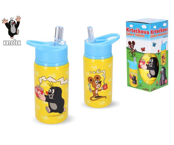 Láhev nerez Krtek 500 ml modrá