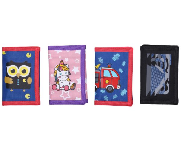 Peněženka 12,5x25 cm MIX suchý zip