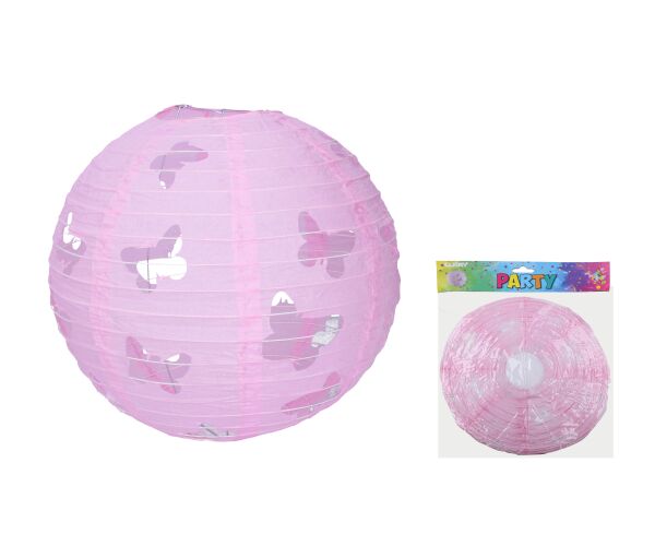 Lampion koule 30 cm - Motýl