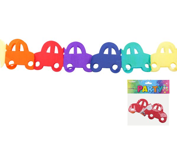 Girlanda barevná 3 m - Auto