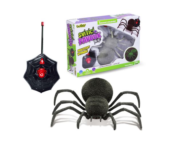 Pavouk RC svítí ve tmě 20 cm - český obal