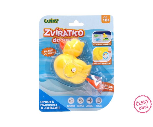 Kačenka natahovací do vany 11 cm - český obal