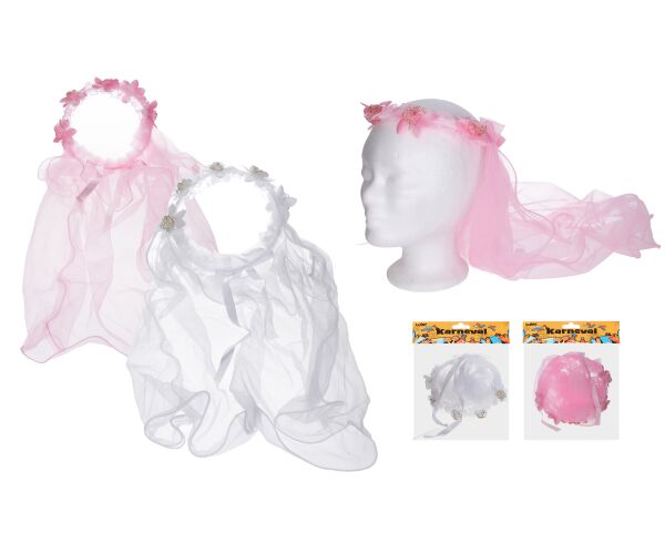 Set karneval - čelenka se závojem