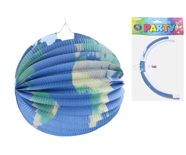 Lampion koule 25 cm Země