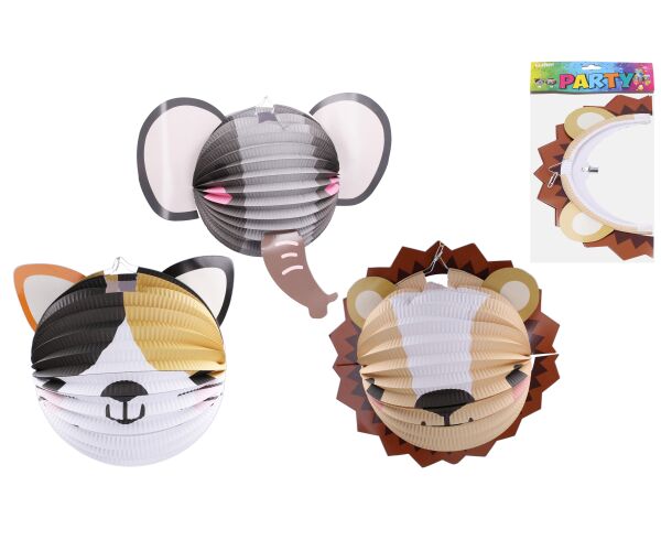 Lampion koule 25 cm Zvířátka