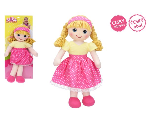 Zpívající panenka hadrová Míša Růžičková 55 cm - Český obal, TV reklama