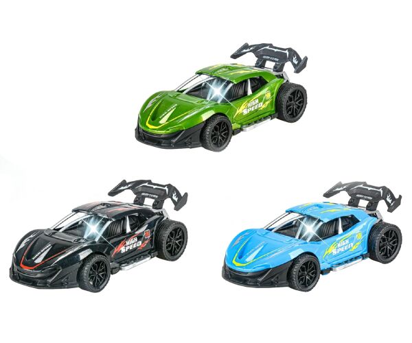 Auto závodní s efekty 16 cm