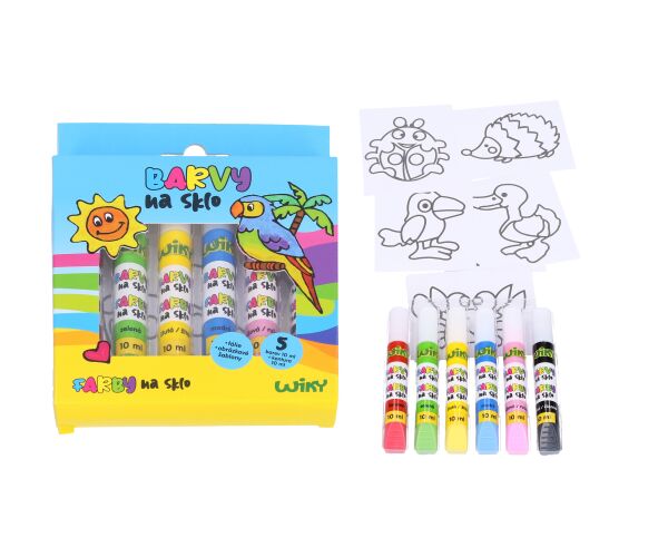 Barvy na sklo 5+1 10ml